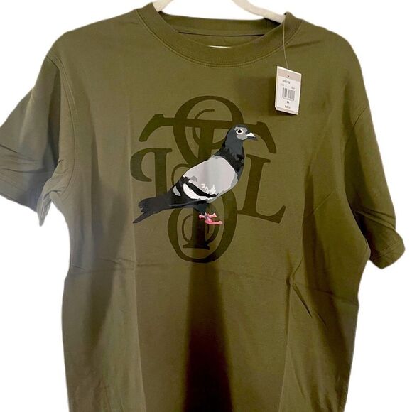 Staple Mens Small Green Tshirt with pigeon - Picture 1 of 3